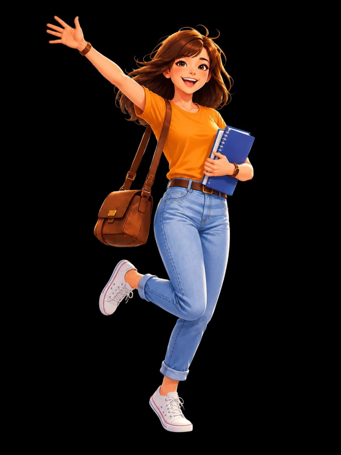 Student studying abroad